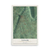 Map of Taylor, Blair County, Pennsylvania, 12 x 18 inch unframed archival matte print
