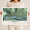 Map of Tidioute, Pennsylvania, 12 x 18 inch unframed archival matte print