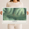 Map of Timblin, Pennsylvania, 12 x 18 inch unframed archival matte print