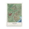 Map of Trainer, Pennsylvania, 12 x 18 inch unframed archival matte print
