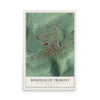 Map of the Borough of Tremont, Schuylkill County, Pennsylvania, 12 x 18 inch unframed archival matte print