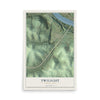 Map of Twilight, Pennsylvania, 12 x 18 inch unframed archival matte print