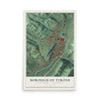 Map of the Borough of Tyrone, Blair County, Pennsylvania, 12 x 18 inch unframed archival matte print