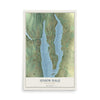 Map of Union Dale, Pennsylvania, 12 x 18 inch unframed archival matte print