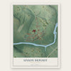 Union Deposit, Pennsylvania map print, the full design