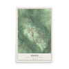 Map of Union, Lawrence County, Pennsylvania, 12 x 18 inch unframed archival matte print