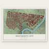 University City, Pennsylvania map print, the full design