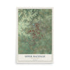 Map of Upper Macungie, Pennsylvania, 12 x 18 inch unframed archival matte print