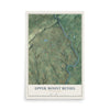 Map of Upper Mount Bethel, Pennsylvania, 12 x 18 inch unframed archival matte print