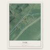 Vail, Pennsylvania map print, the full design