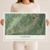Map of Vandling, Pennsylvania, 12 x 18 inch unframed archival matte print