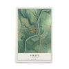 Map of Volant, Pennsylvania, 12 x 18 inch unframed archival matte print