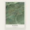 Wagner, Pennsylvania map print, the full design