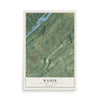 Map of Walker, Centre County, Pennsylvania, 12 x 18 inch unframed archival matte print