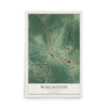 Map of Wallaceton, Pennsylvania, 12 x 18 inch unframed archival matte print