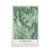 Map of Washington, Armstrong County, Pennsylvania, 12 x 18 inch unframed archival matte print