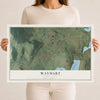 Map of Waymart, Pennsylvania, 12 x 18 inch unframed archival matte print