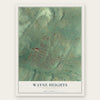 Wayne Heights, Pennsylvania map print, the full design