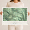 Map of Wayne, Crawford County, Pennsylvania, 12 x 18 inch unframed archival matte print