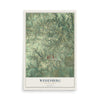 Map of Weisenberg, Pennsylvania, 12 x 18 inch unframed archival matte print
