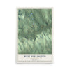 Map of West Burlington, Pennsylvania, 12 x 18 inch unframed archival matte print