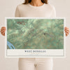 Map of West Donegal, Pennsylvania, 12 x 18 inch unframed archival matte print