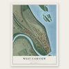 West Fairview, Pennsylvania map print, the full design