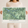 Map of West Mahoning, Pennsylvania, 12 x 18 inch unframed archival matte print