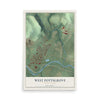 Map of West Pottsgrove, Pennsylvania, 12 x 18 inch unframed archival matte print