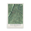 Map of West Providence, Pennsylvania, 12 x 18 inch unframed archival matte print