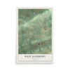 Map of West Sadsbury, Pennsylvania, 12 x 18 inch unframed archival matte print