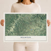 Map of Wharton, Fayette County, Pennsylvania, 12 x 18 inch unframed archival matte print