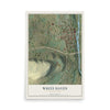 Map of White Haven, Pennsylvania, 12 x 18 inch unframed archival matte print