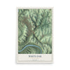 Map of White Oak, Pennsylvania, 12 x 18 inch unframed archival matte print