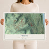 Map of White, Beaver County, Pennsylvania, 12 x 18 inch unframed archival matte print