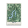 Map of White, Cambria County, Pennsylvania, 12 x 18 inch unframed archival matte print
