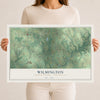 Map of Wilmington, Lawrence County, Pennsylvania, 12 x 18 inch unframed archival matte print