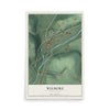 Map of Wilmore, Pennsylvania, 12 x 18 inch unframed archival matte print