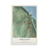 Map of York Haven, Pennsylvania, 12 x 18 inch unframed archival matte print