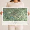 Map of York, York County, Pennsylvania, 12 x 18 inch unframed archival matte print