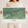 Map of Zerbe, Pennsylvania, 12 x 18 inch unframed archival matte print