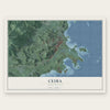 Ceiba, Puerto Rico map print, the full design