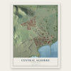 Central Aguirre, Puerto Rico map print, the full design