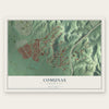 Comunas, Puerto Rico map print, the full design
