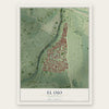 El Ojo, Puerto Rico map print, the full design