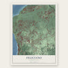 Feliciano, Puerto Rico map print, the full design