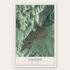 Galateo, Puerto Rico map print, the full design