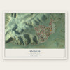 Indios, Puerto Rico map print, the full design