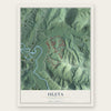 Isleta, Puerto Rico map print, the full design