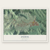 Jagual, Puerto Rico map print, the full design